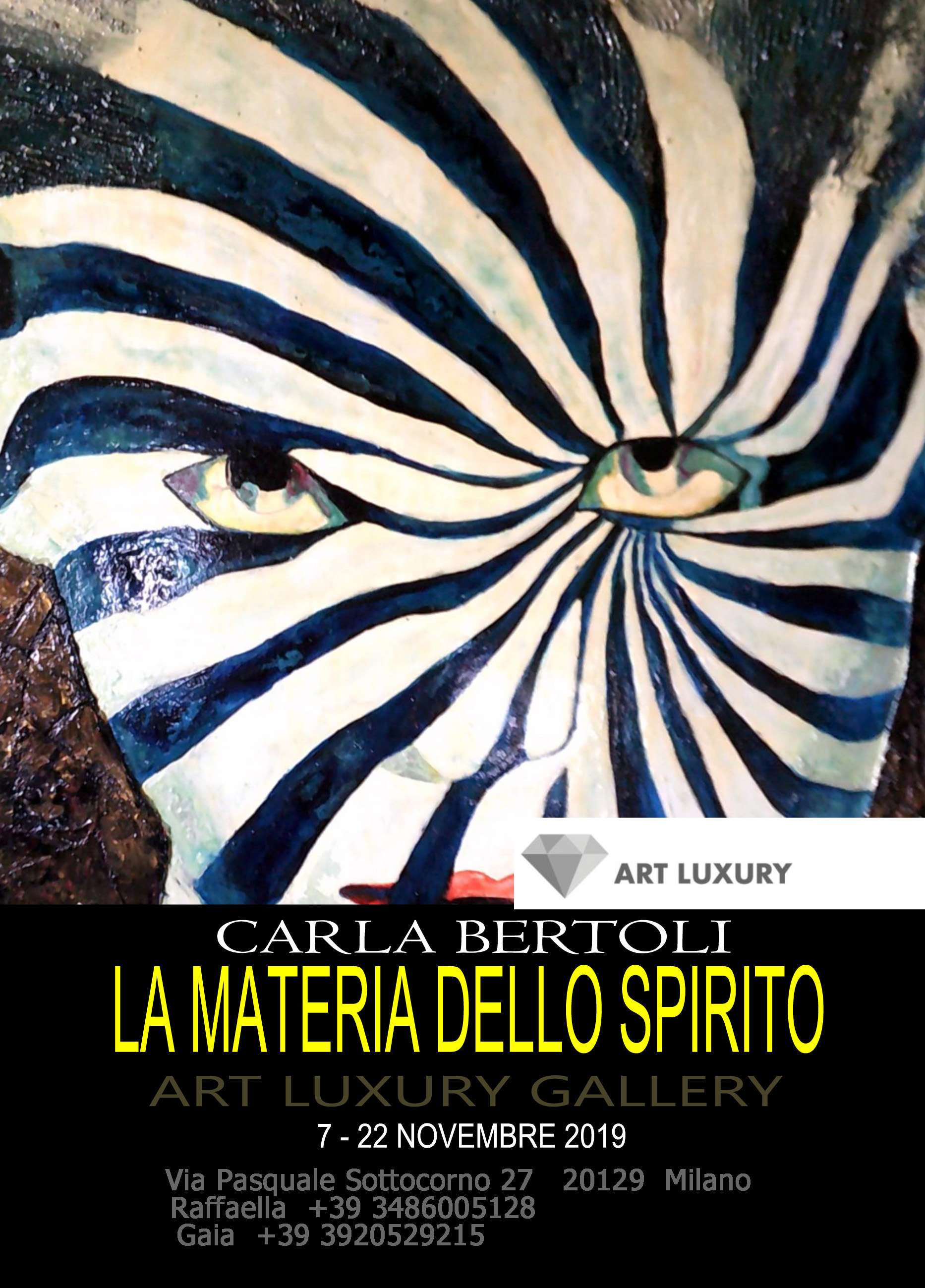 Mostra Personale presso Galleria Art Luxury - La Materia dello Spirito - Milano - Anno 2019